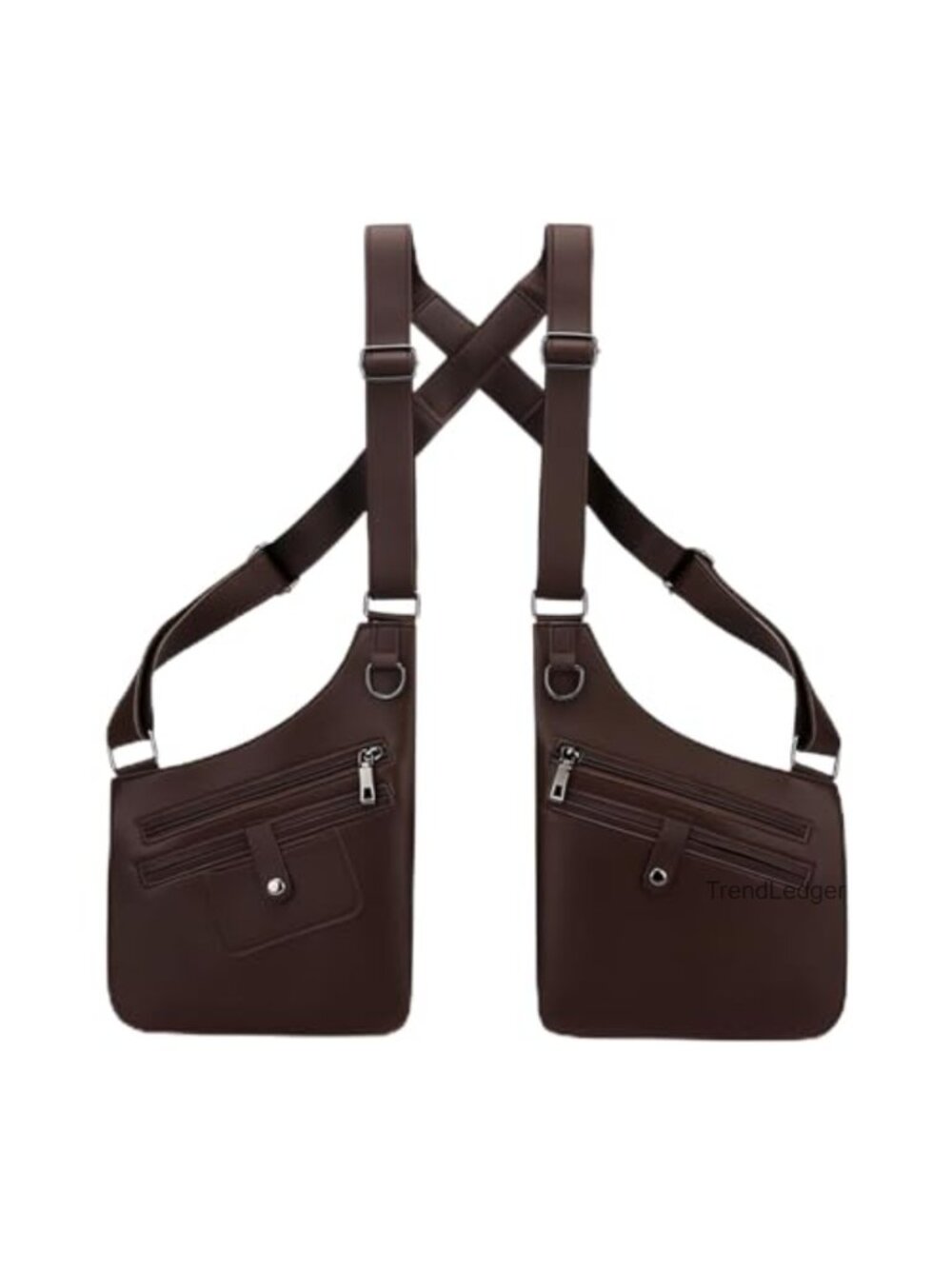 PU Leather Anti-Theft Crossbody Sling Bag Concealed Carry